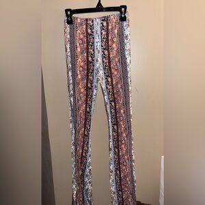 floral flare pants